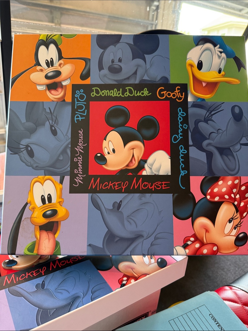 Disney Mickey Mouse & Friends Scrapbook Box - with 132 pieces for pages!!